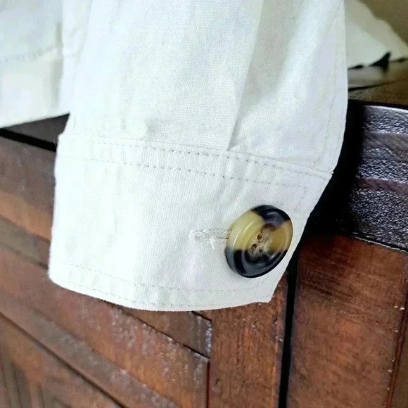 Cabi Kenya Jacket Women's Size Medium  Bone/Cream Coloured Utility Jacket - Picture 12 of 16